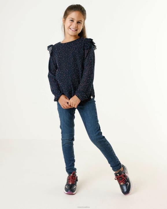 MEXX natikače - MEXX mrežasta bluza aop tamnoplava plava B4DB837 djevojke