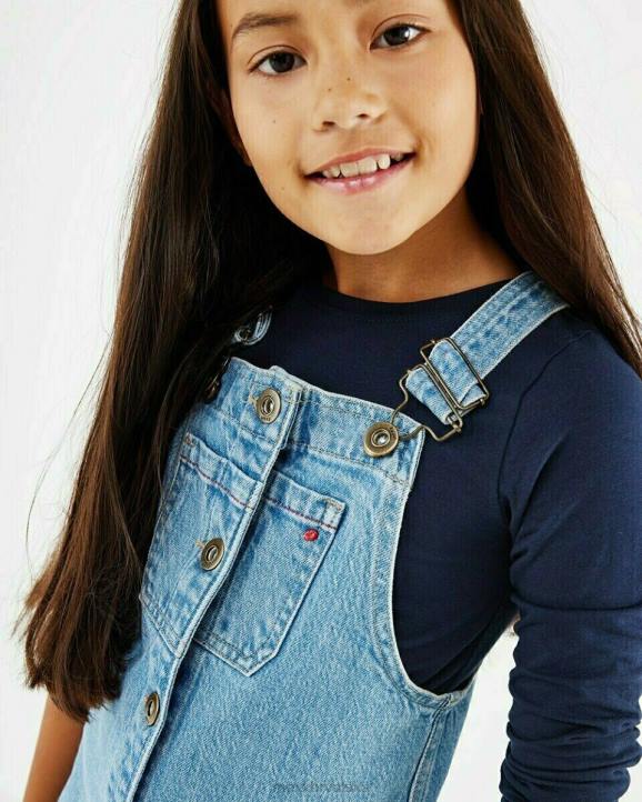 MEXX tenisice - MEXX dorina traper haljina light vintage plava B4DB862 djevojke