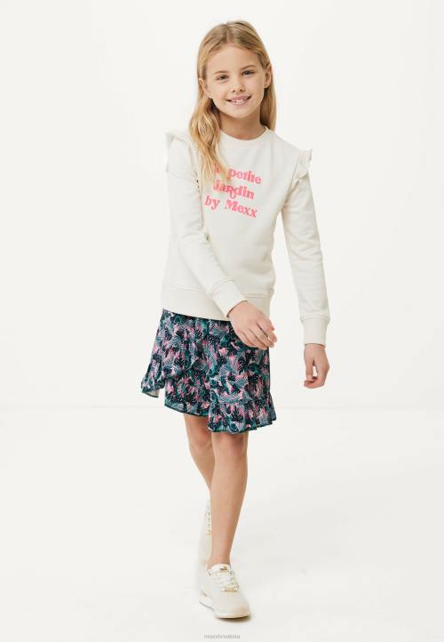 MEXX otisnuta omotna suknja losos ružičasta B4DB760 djevojke - MEXX woman