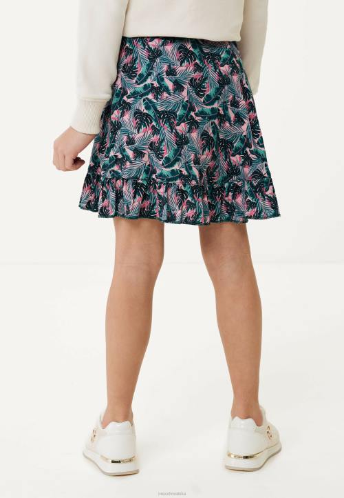 MEXX otisnuta omotna suknja losos ružičasta B4DB760 djevojke - MEXX woman