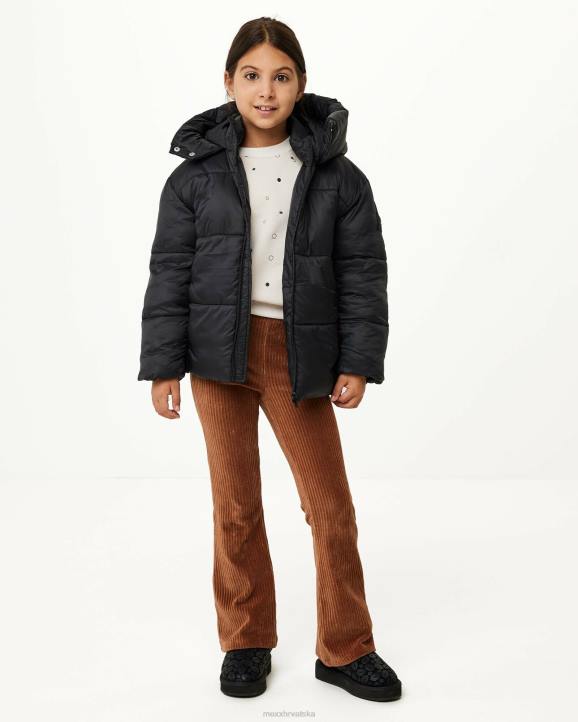 MEXX podstavljena jakna s kapuljačom crna schwarz B4DB822 djevojke - MEXX shoe