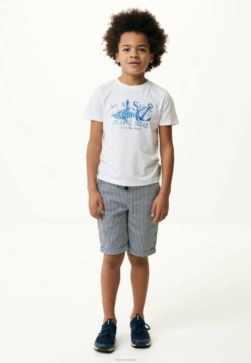 MEXX chino kratke hlače s manšetama na rolanje bijela B4DB883 dječaci - MEXX shoe