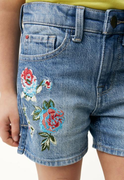 MEXX srednjeg struka traperice kratke hlače crown bleach bež B4DB767 djevojke - MEXX shoe