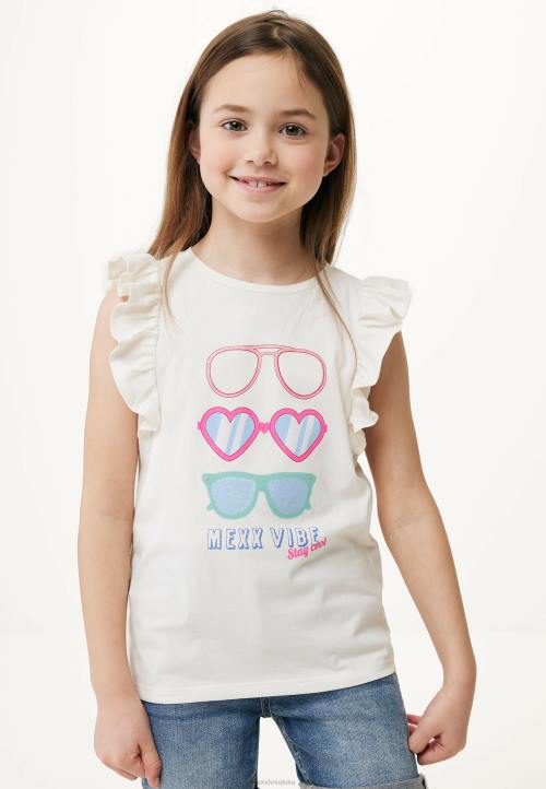 MEXX shoes sale - MEXX bijela majica kratkih rukava bež B4DB761 djevojke