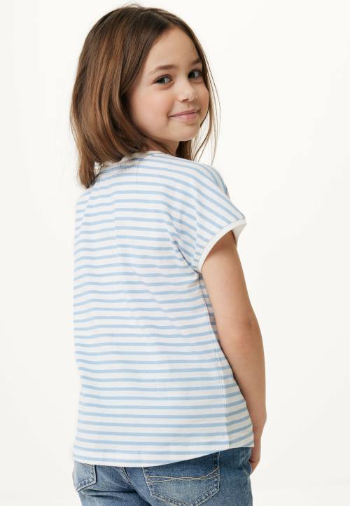 MEXX Hrvatska - MEXX bijela majica kratkih rukava na pruge bež B4DB806 djevojke