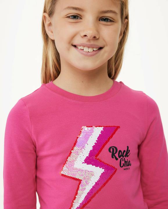 MEXX dvosmjerna majica dugih rukava ružičasta B4DB834 djevojke - MEXX koferi