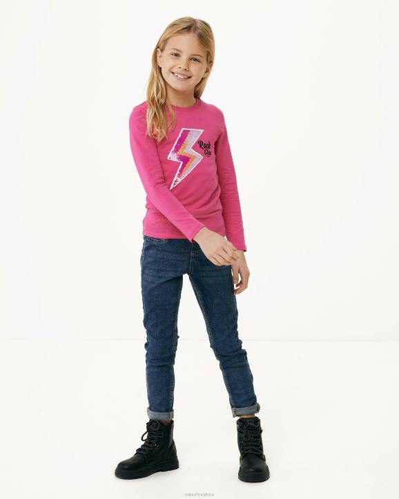 MEXX dvosmjerna majica dugih rukava ružičasta B4DB834 djevojke - MEXX koferi