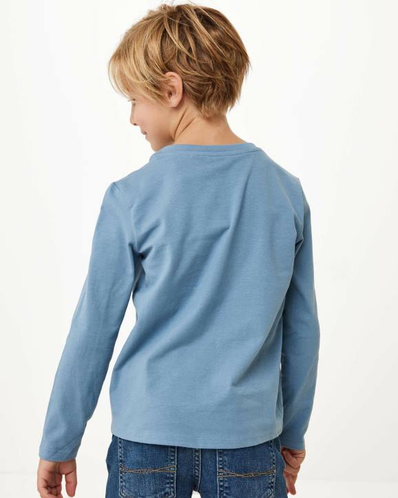 MEXX majica dugih rukava s logotipom sred plava B4DB949 dječaci - MEXX woman