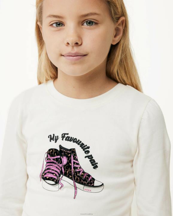 MEXX majica dugih rukava s umjetničkim djelom bijela B4DB832 djevojke - MEXX sandale