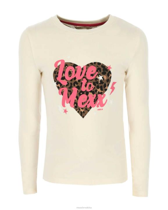 MEXX majica dugih rukava s umjetničkim djelom bijela B4DB835 djevojke - MEXX woman