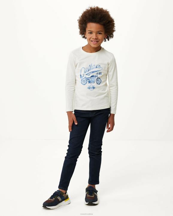 MEXX tenisice - MEXX majica dugih rukava s umjetničkim djelom bijela B4DB939 dječaci