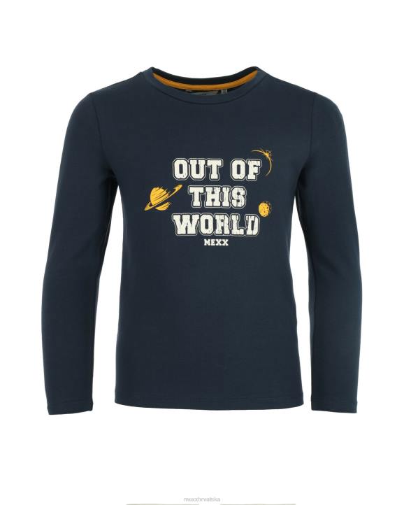 MEXX majica dugih rukava s umjetničkim djelom tamnoplava plava B4DB931 dječaci - MEXX shoe