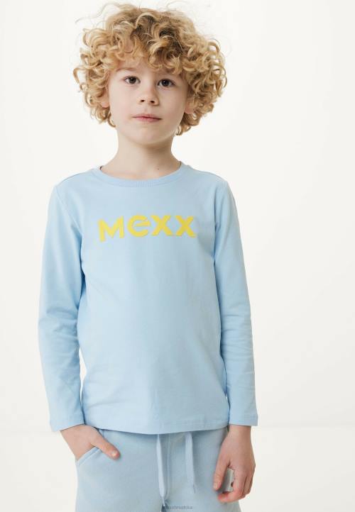 MEXX shoes sale - MEXX majica dugih rukava sa svijetlim gumenim printom plava B4DB898 dječaci
