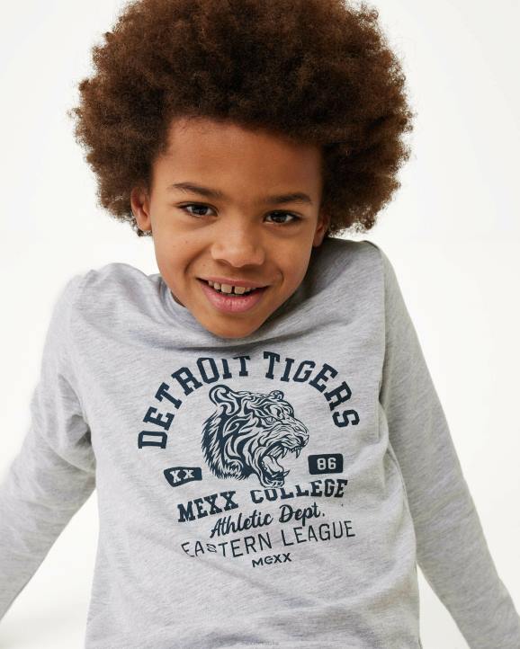 MEXX cizme - MEXX majica dugih rukava umjetničko djelo melee siva B4DB940 dječaci