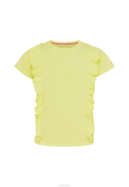 MEXX majica kratkih rukava s volanima žuta boja B4DB751 djevojke - MEXX sale