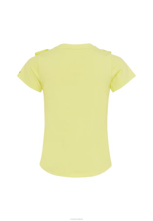 MEXX majica kratkih rukava s volanima žuta boja B4DB751 djevojke - MEXX sale