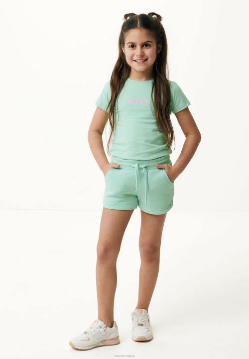 MEXX majica kratkih rukava sa svijetlim gumenim printom zelena B4DB775 djevojke - MEXX sandale