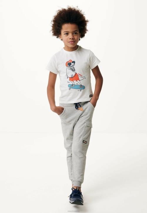 MEXX cizme - MEXX majica kratkih rukava u bijeloj boji bež B4DB902 dječaci