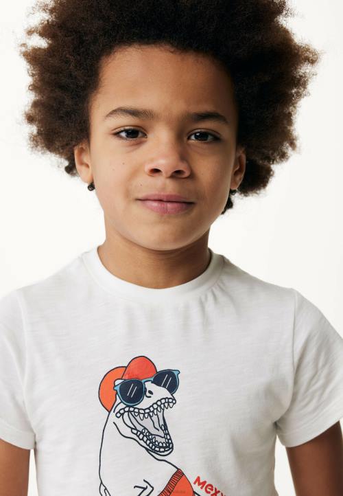 MEXX cizme - MEXX majica kratkih rukava u bijeloj boji bež B4DB902 dječaci