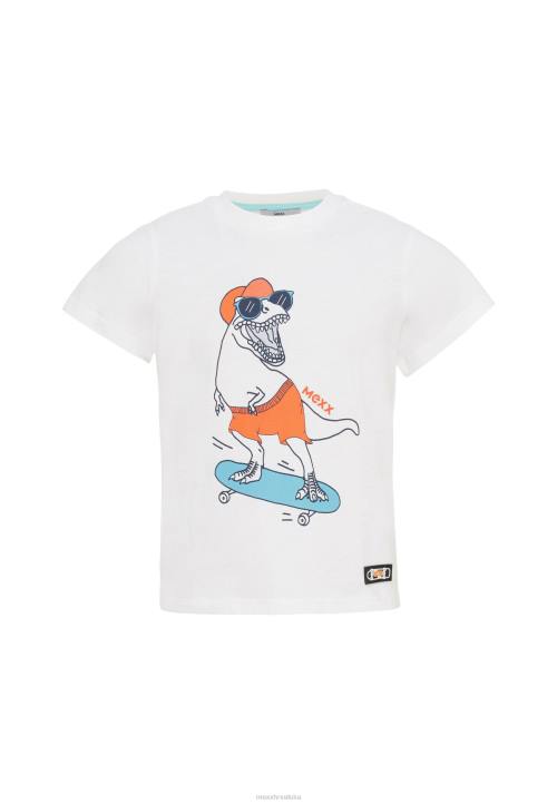 MEXX cizme - MEXX majica kratkih rukava u bijeloj boji bež B4DB902 dječaci