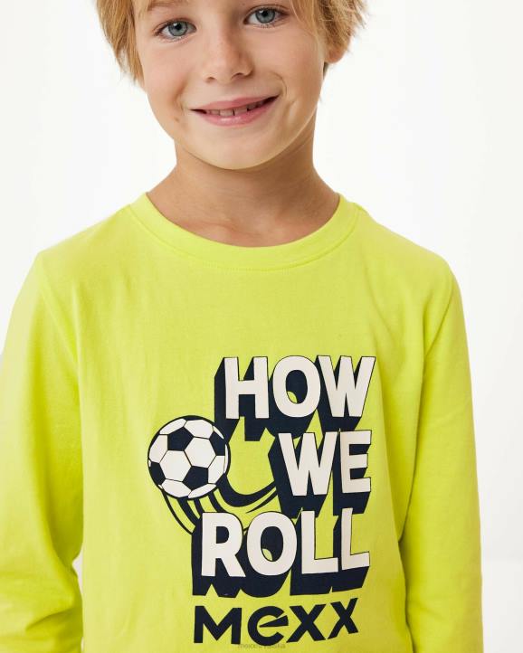 MEXX majica s neonskim umjetničkim djelom žuta boja B4DB956 dječaci - MEXX sale