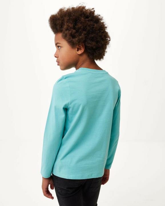 MEXX natikače - MEXX majica s umjetničkim djelom dugih rukava ocean plava B4DB941 dječaci
