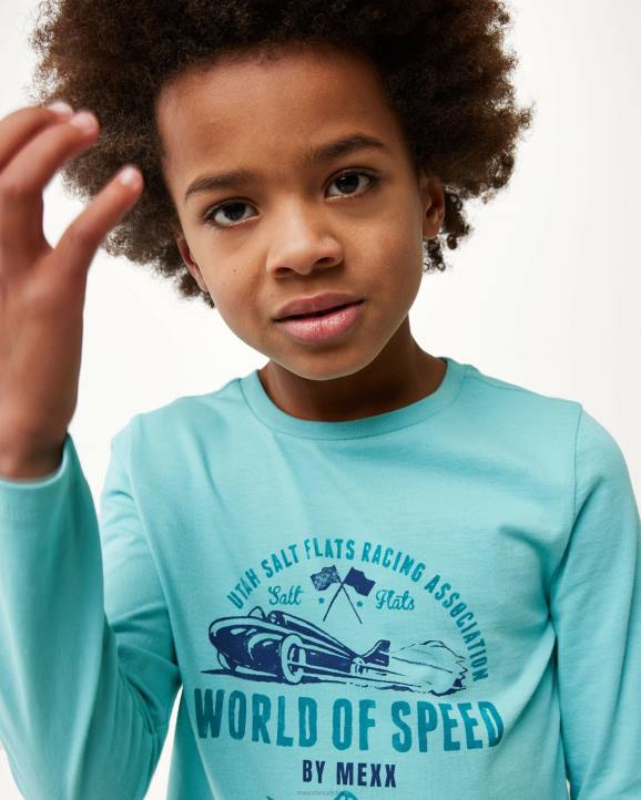 MEXX natikače - MEXX majica s umjetničkim djelom dugih rukava ocean plava B4DB941 dječaci