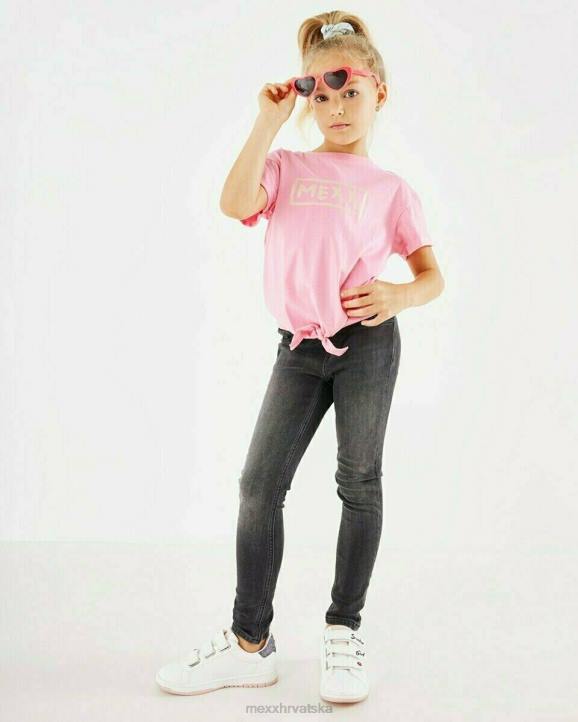 MEXX svjetlucava majica s čvorovima ružičasta B4DB796 djevojke - MEXX koferi