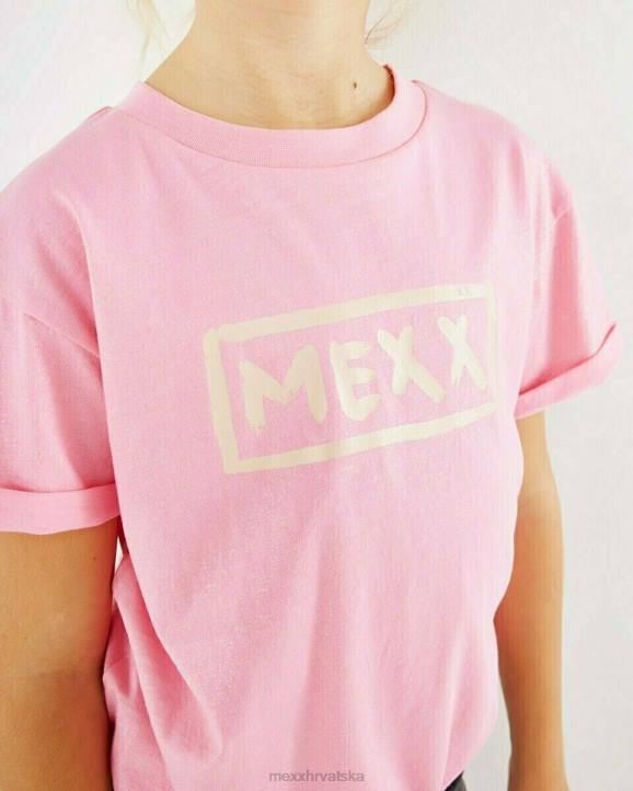 MEXX svjetlucava majica s čvorovima ružičasta B4DB796 djevojke - MEXX koferi