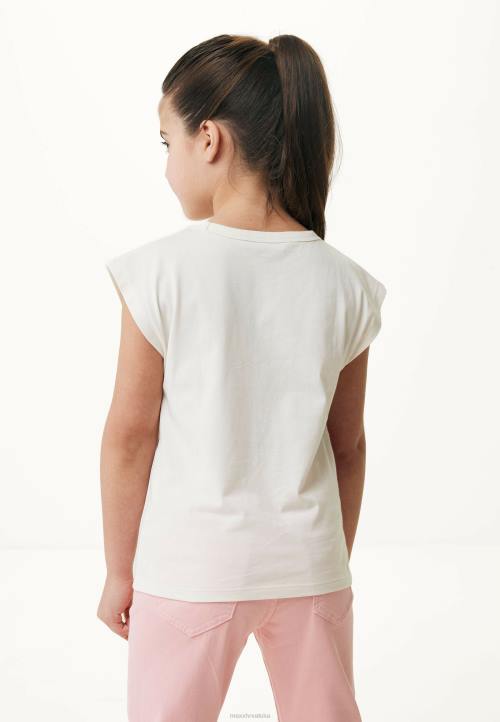 MEXX cizme - MEXX t-shirt umjetničko djelo off white bež B4DB764 djevojke