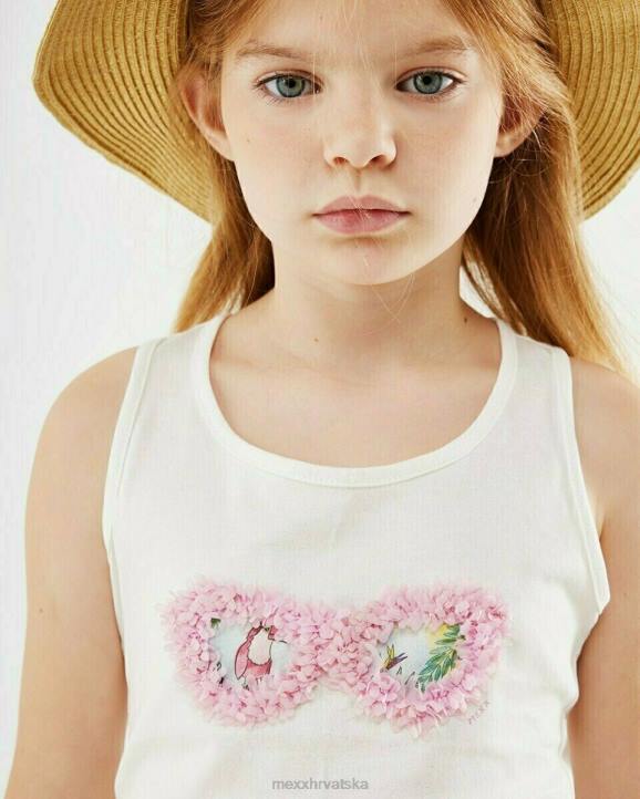 MEXX jednokratna majica s prekriženim leđima prljavo bijela bijela B4DB853 djevojke - MEXX woman