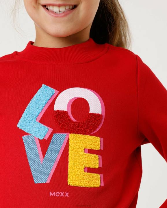 MEXX shoes sale - MEXX džemper s okruglim izrezom i umjetničkim djelom Crvena B4DB816 djevojke