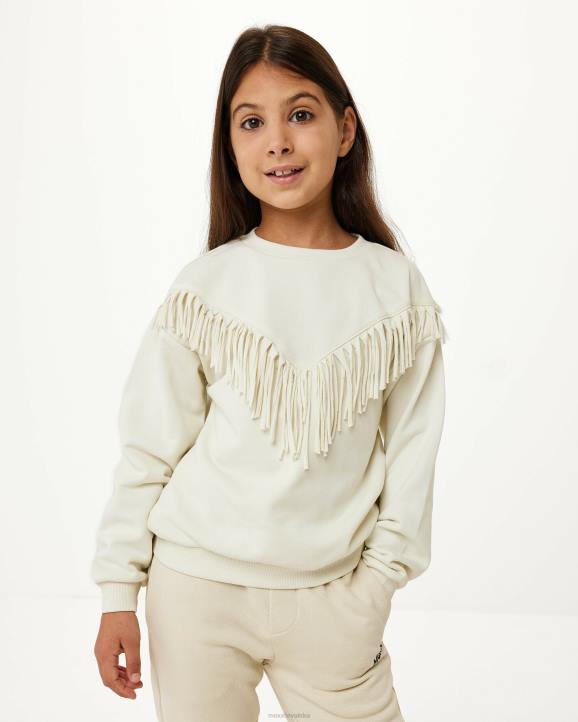 MEXX tenisice - MEXX džemper s okruglim izrezom u ekru boji bež B4DB819 djevojke