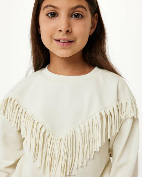 MEXX tenisice - MEXX džemper s okruglim izrezom u ekru boji bež B4DB819 djevojke