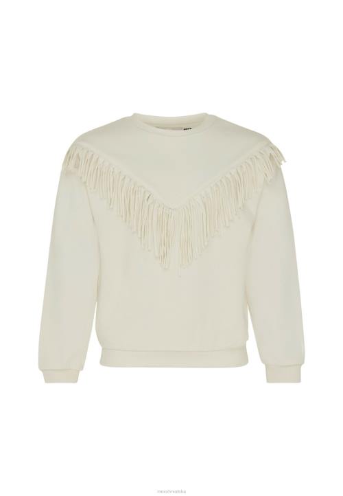 MEXX tenisice - MEXX džemper s okruglim izrezom u ekru boji bež B4DB819 djevojke