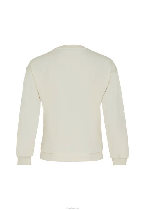 MEXX tenisice - MEXX džemper s okruglim izrezom u ekru boji bež B4DB819 djevojke
