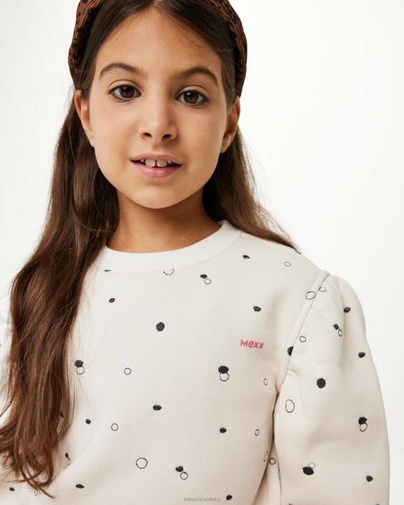 MEXX Hrvatska - MEXX džemper s vezom s okruglim ovratnikom bijela B4DB811 djevojke