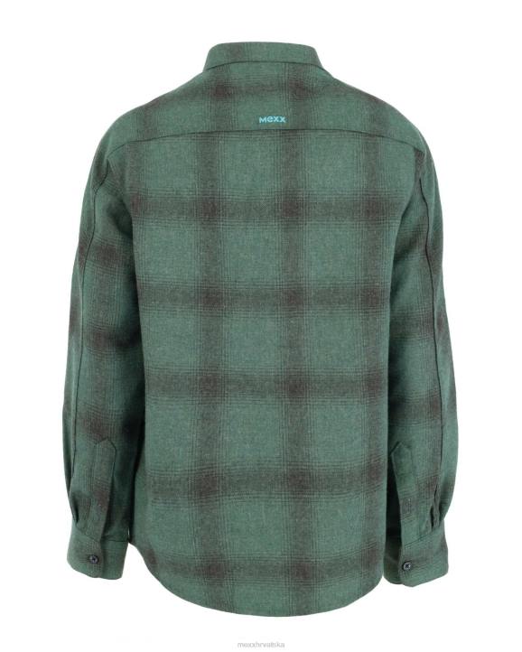 MEXX karirani patentni zatvarač kroz tamnu košulju zelena B4DB945 dječaci - MEXX koferi