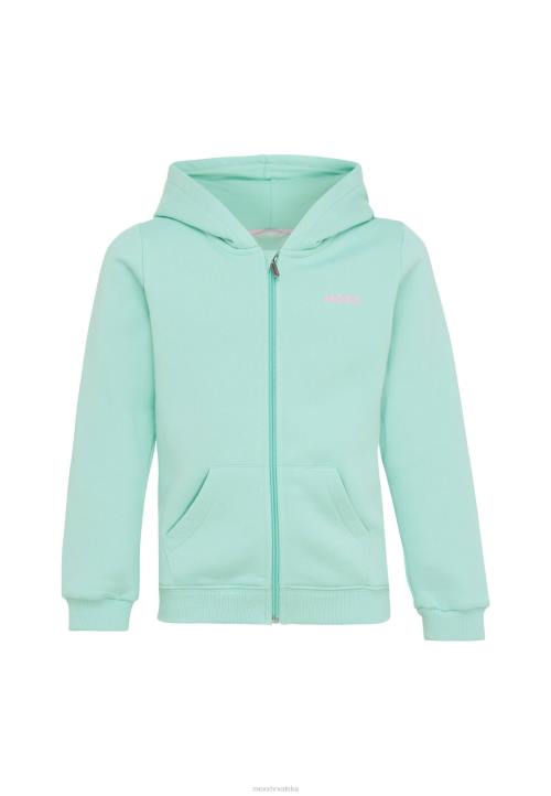 MEXX cizme - MEXX patentni zatvarač kroz svijetlu majicu s kapuljačom zelena B4DB768 djevojke