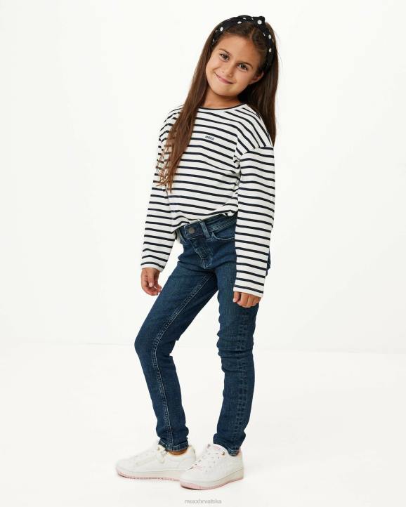 MEXX prugasti džemper spuštenog ramena bijela B4DB827 djevojke - MEXX sale