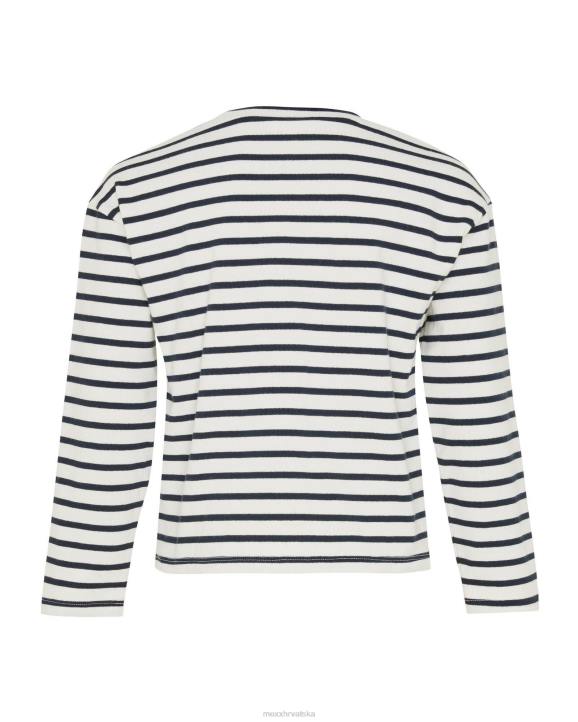 MEXX prugasti džemper spuštenog ramena bijela B4DB827 djevojke - MEXX sale