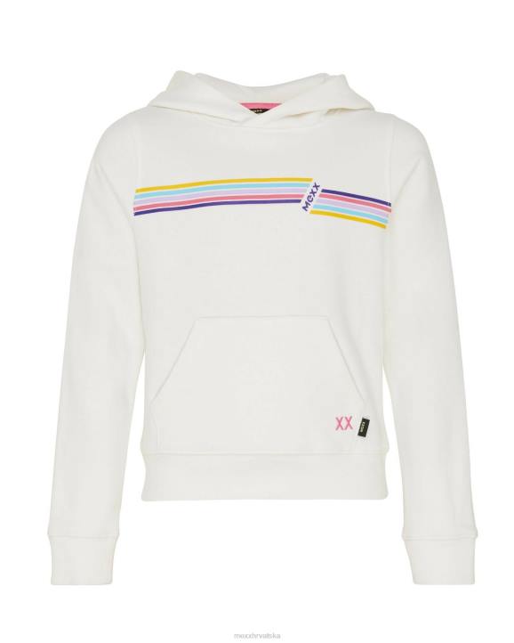 MEXX tenisice - MEXX pulover s kapuljačom i klokanovim džepom bijela B4DB840 djevojke