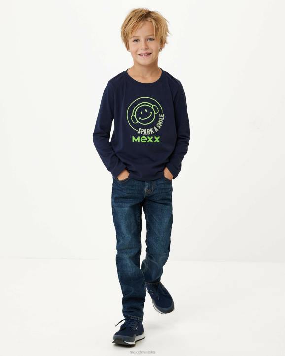 MEXX shoes sale - MEXX jess traperice s uobičajenim strukom/ravnim nogavicama plava B4DB951 dječaci