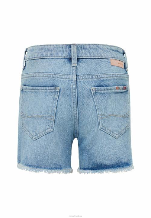 MEXX kratke srednjeg struka pravilne nogavice kratke traperice crown bleach bež B4DB779 djevojke - MEXX koferi