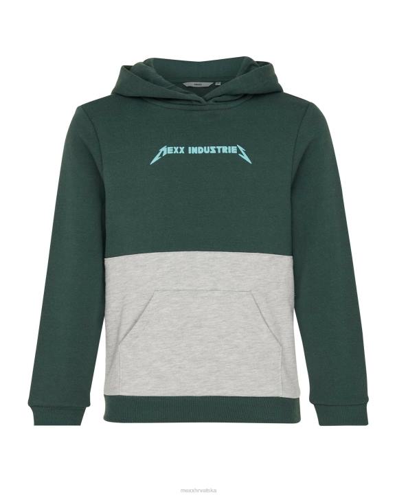 MEXX colorblock majica s kapuljačom tamna zelena B4DB948 dječaci - MEXX sandale