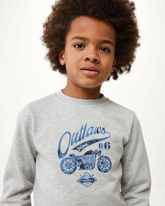 MEXX Hrvatska - MEXX crewneck umjetničko djelo džemper melee siva B4DB929 dječaci