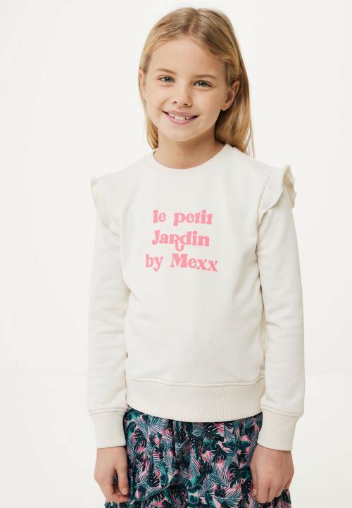 MEXX Hrvatska - MEXX džemper s volanima bijele boje bež B4DB753 djevojke