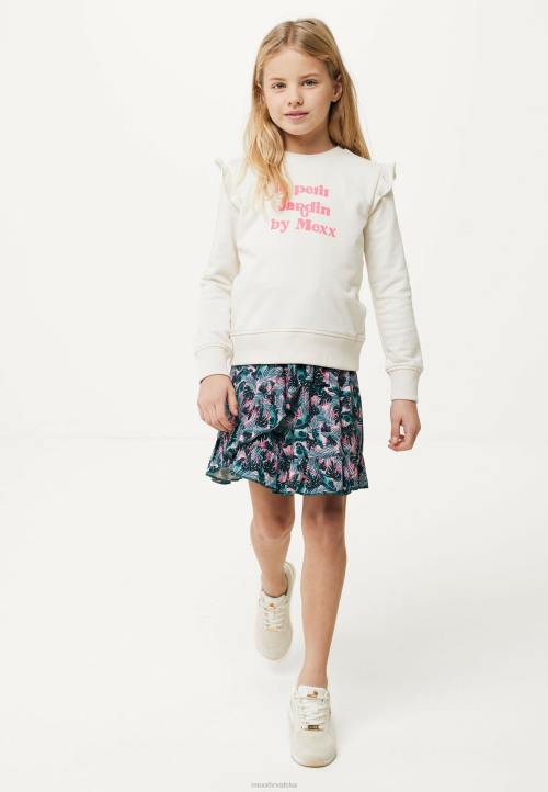 MEXX Hrvatska - MEXX džemper s volanima bijele boje bež B4DB753 djevojke