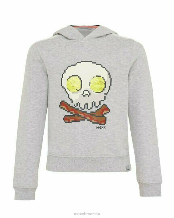 MEXX šljokice pulover s kapuljačom sivi melee siva B4DB972 dječaci - MEXX sale