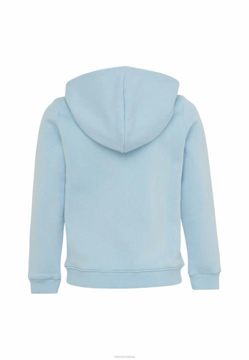 MEXX cizme - MEXX patentni zatvarač kroz svijetlu majicu s kapuljačom plava B4DB889 dječaci